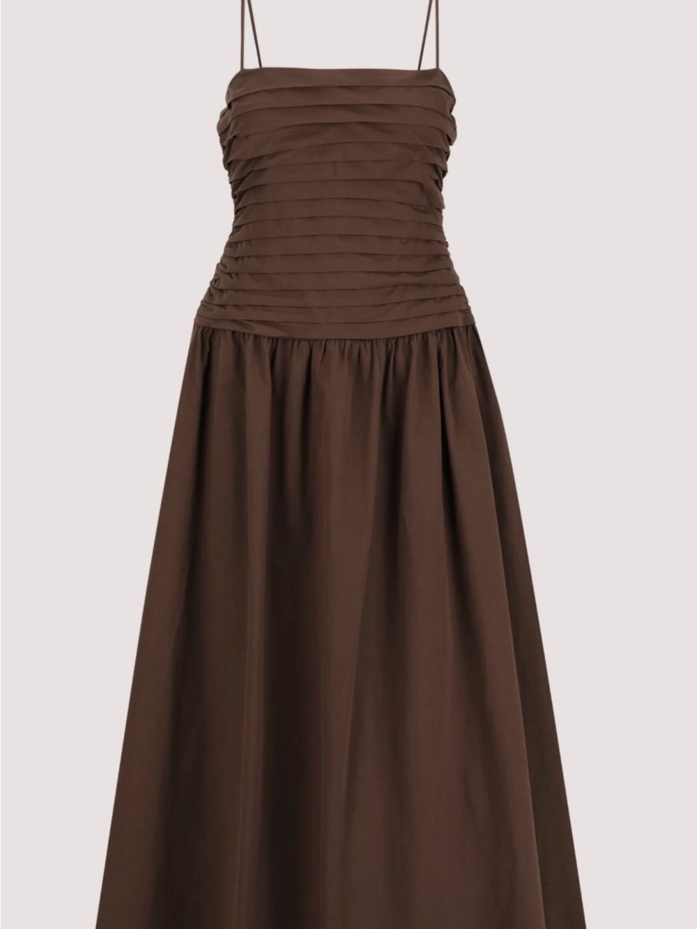 DISSH Bitter Choc Cotton Midi Dress